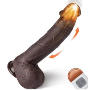 silicone-thrusting-realistic-vibrating-dildo-with-remote-control