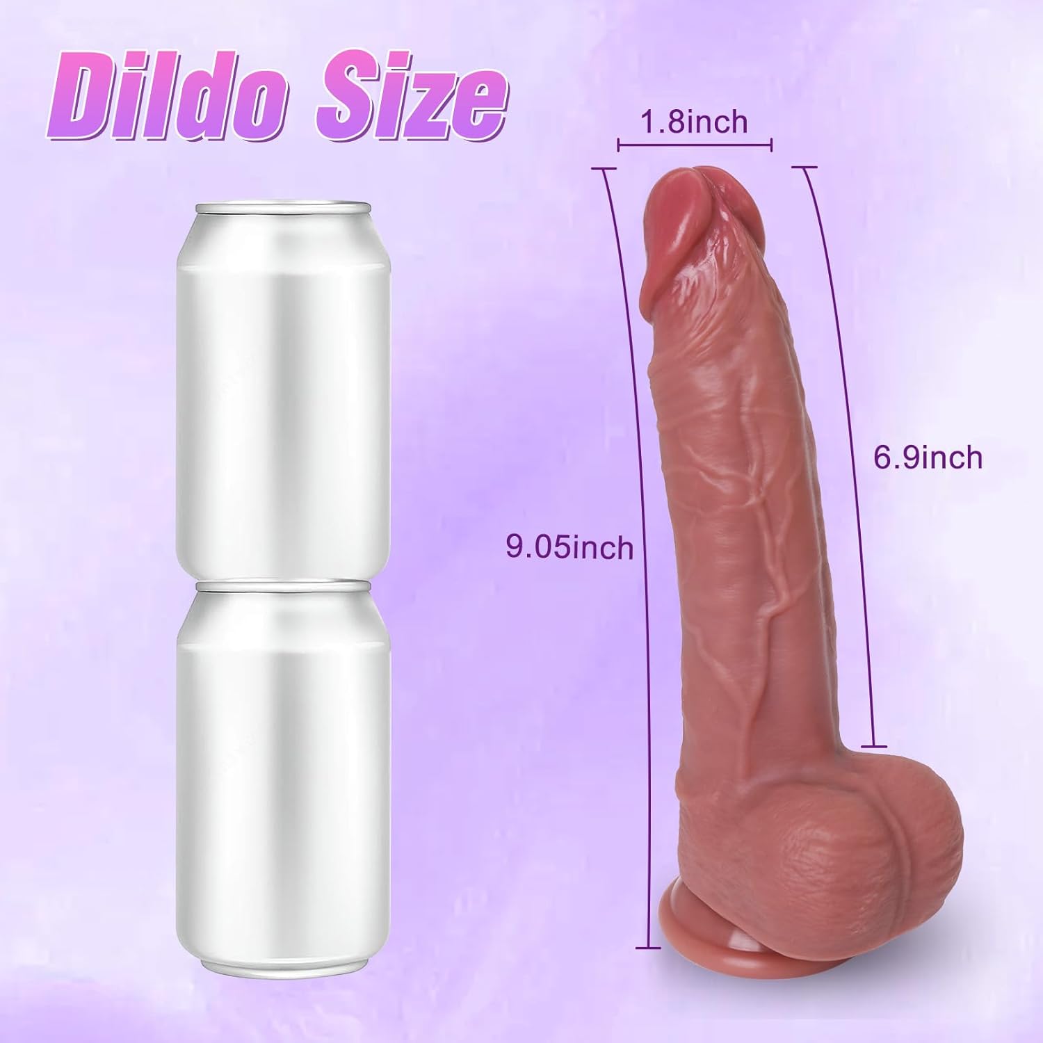 Perfect 9 Inch Soft Dildo in Pakistan - Image 4
