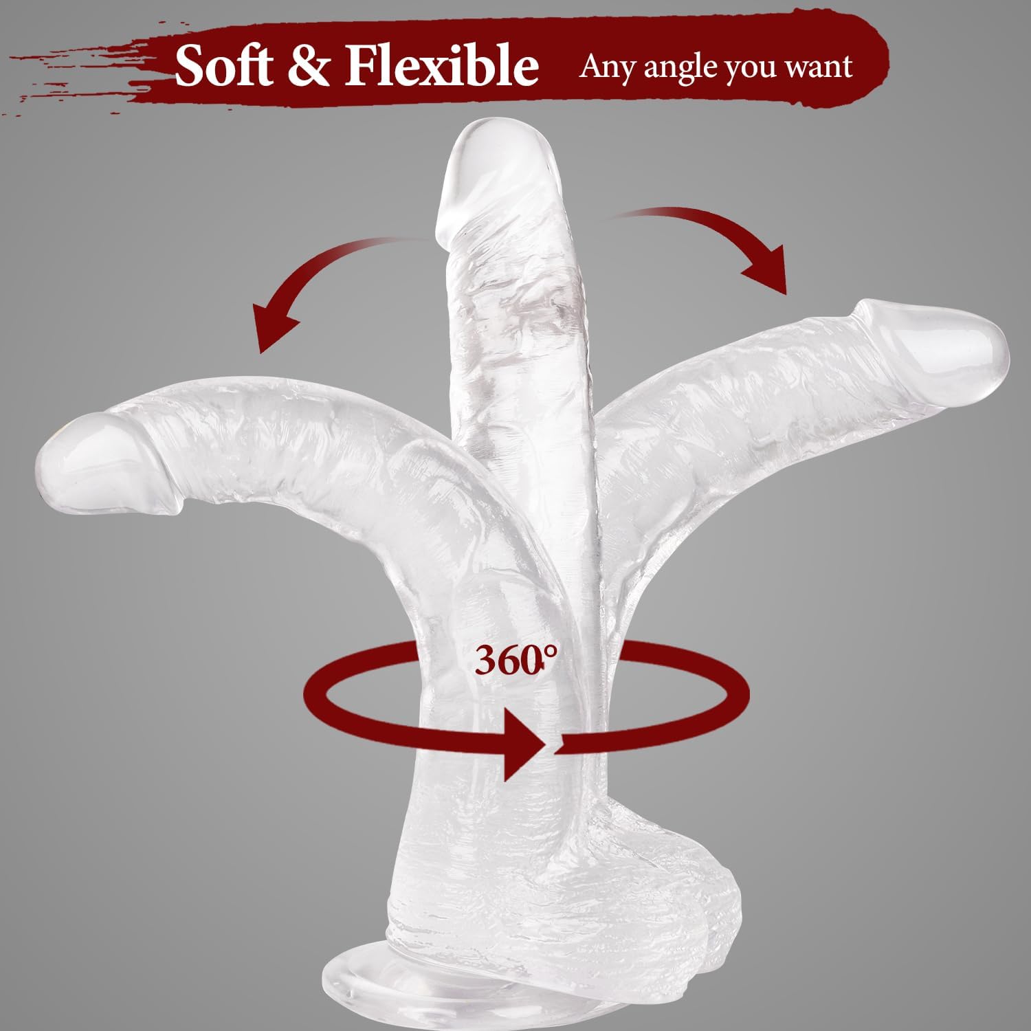 Perfect 11 Inch Clear Big Dildo in Pakistan