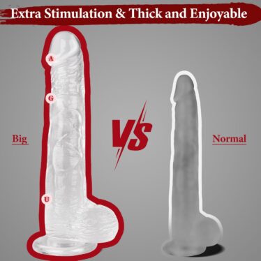 Perfect 11 Inch Clear Big Dildo in Pakistan